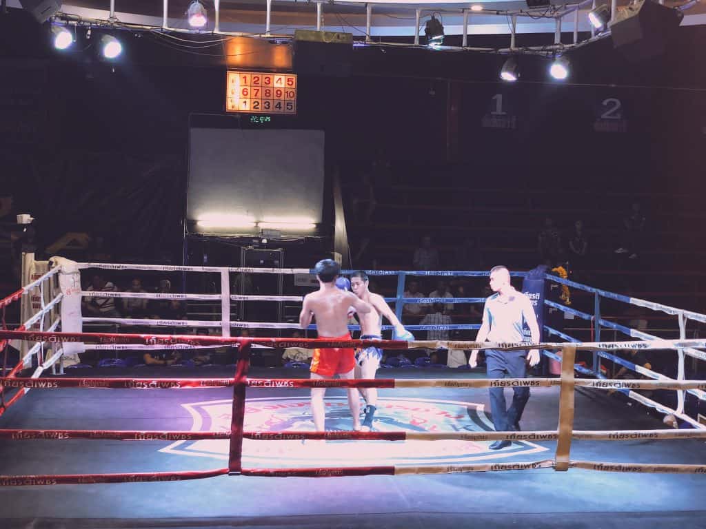 Muay thai match in Chiang Mai