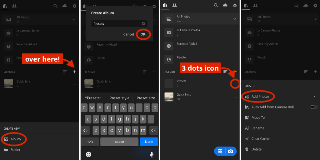 Install Lightroom presets to mobile app part 1