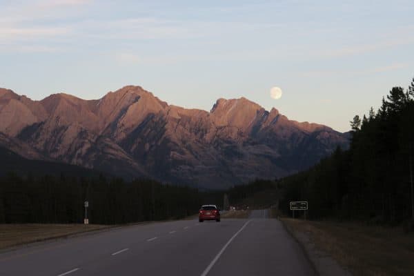 Moon Over the Mountain - Canada